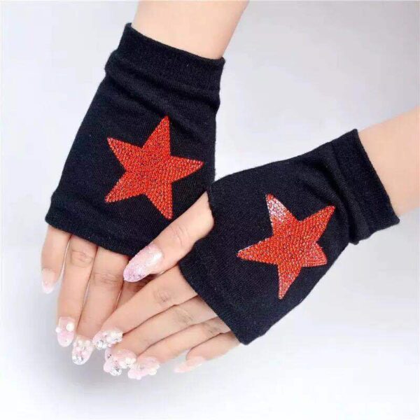 Sailor Dance Gloves Female Willow Nails Fingerless Gloves With Drill - Image 5