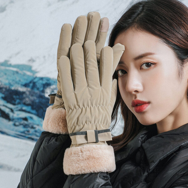 Winter Fleece-lined Thickened Touch Screen Gloves - Image 9